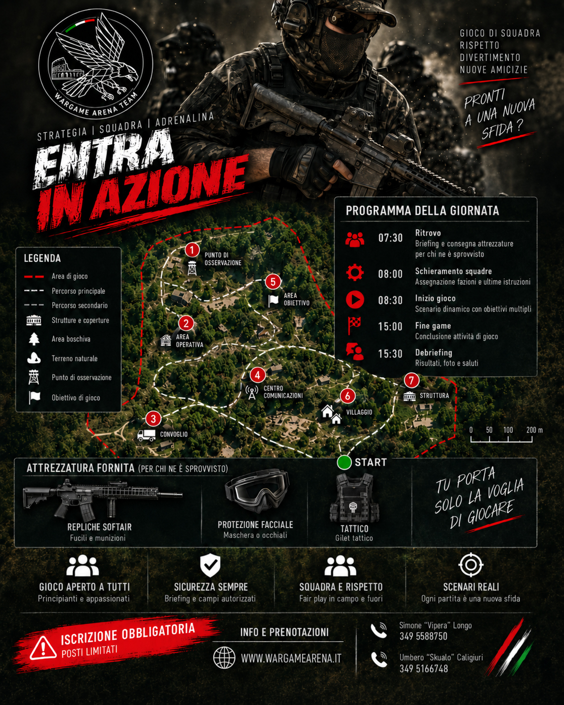 Come si svolge una giornata con il Wargame Arena Team